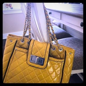 Yellow Patent Leather Nicole Lee Purse